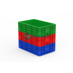 Closed Stacking Crate 60 × 40 × 17 cm - 600 × 400 mm Crates (CCCL-64170) — view 9