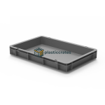 Closed Stacking Crate 60 × 40 × 8 cm - 600 × 400 mm Crates (CCCL-6480) — view 3