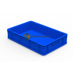 Side Vented Stacking Crate 60 × 40 × 12.5 cm - 600 × 400 mm Crates (CCSVBC-64125) — view 2