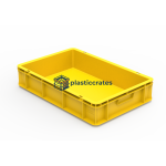 Side Vented Stacking Crate 60 × 40 × 12.5 cm - 600 × 400 mm Crates (CCSVBC-64125) — view 4