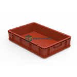 Side Vented Stacking Crate 60 × 40 × 12.5 cm - 600 × 400 mm Crates (CCSVBC-64125) — view 6