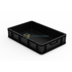 Side Vented Stacking Crate 60 × 40 × 12.5 cm - 600 × 400 mm Crates (CCSVBC-64125) — view 7