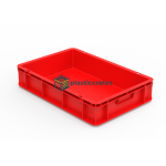 Side Vented Stacking Crate 60 × 40 × 12.5 cm - 600 × 400 mm Crates (CCSVBC-64125) — view 8