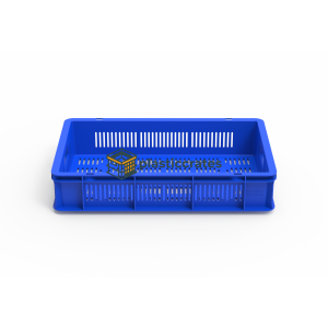 Ventilated Stacking Crate 60 × 40 × 12.5 cm - 600 × 400 mm Crates (CCVC-64125)