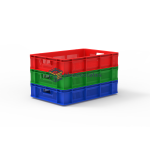 Ventilated Stacking Crate 60 × 40 × 12.5 cm - 600 × 400 mm Crates (CCVC-64125) — view 10