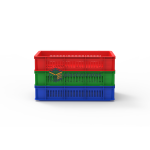 Ventilated Stacking Crate 60 × 40 × 12.5 cm - 600 × 400 mm Crates (CCVC-64125) — view 11