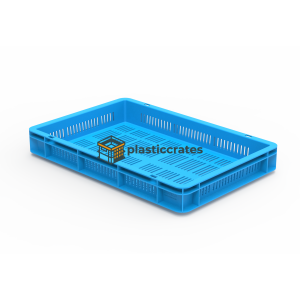 Ventilated Stacking Crate 60 × 40 × 8 cm - 600 × 400 mm Crates (CCVC-6480)