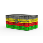 Ventilated Stacking Crate 60 × 40 × 8 cm - 600 × 400 mm Crates (CCVC-6480) — view 9