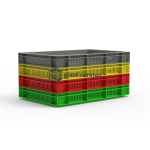 Ventilated Stacking Crate 60 × 40 × 8 cm - 600 × 400 mm Crates (CCVC-6480) — view 10