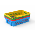 Ventilated Nesting Crate 60 × 40 × 15 cm - 600 × 400 mm Crates (CCVNC-64150) — view 10
