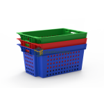Ventilated Nesting Crate 60 × 40 × 28 cm - 600 × 400 mm Crates (CCVNC-64280) — view 11