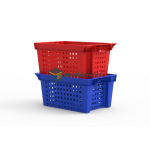 Ventilated Nesting Crate 60 × 40 × 28 cm - 600 × 400 mm Crates (CCVNC-64280) — view 12